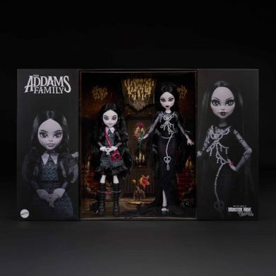 Коллекционный набор кукол Monster High Skullector Addams Family &mdash; Семейка Адамсов, 2 куклы (HRP87) &ndash; фото товара Monster High из категории Куклы Monster High (Монстер Хай). Оригинал, доставка по Украине