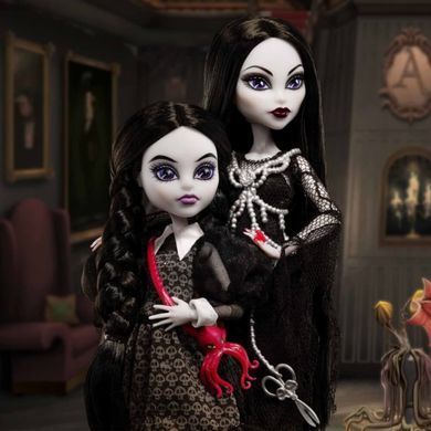 Коллекционный набор кукол Monster High Skullector Addams Family &mdash; Семейка Адамсов, 2 куклы (HRP87) &ndash; фото товара Monster High из категории Куклы Monster High (Монстер Хай). Оригинал, доставка по Украине