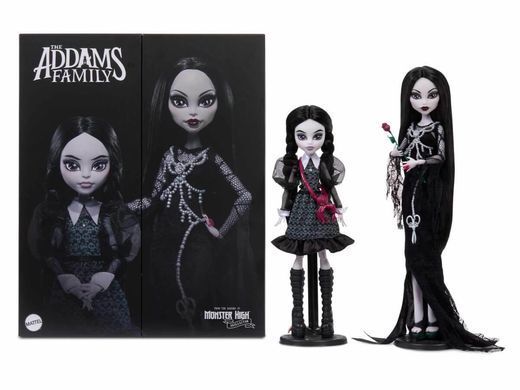 Коллекционный набор кукол Monster High Skullector Addams Family &mdash; Семейка Адамсов, 2 куклы (HRP87) &ndash; фото товара Monster High из категории Куклы Monster High (Монстер Хай). Оригинал, доставка по Украине