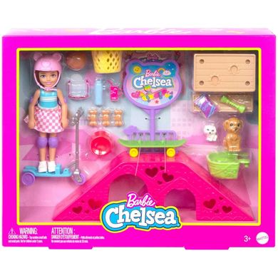 Ігровий набір Барбі Лялька Челсі Скейтпарк Barbie Chelsea Skatepark (HJY35) купити