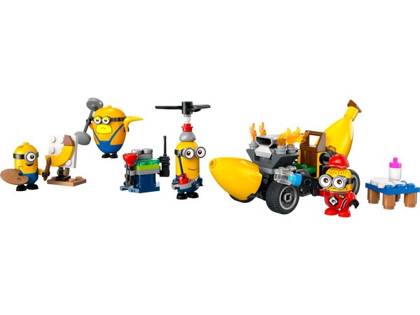 LEGO Minions Нікчемний я 4: Посіпаки й банановий автомобіль 136 деталей (75580) купити