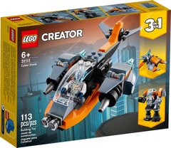 Конструктор Lego Creator 3-in-1 Кибердрон 113 деталей (31111)