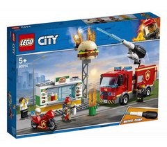 Конструктор LEGO City Пожар в бургер-кафе 529 деталей (60214)