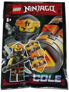 LEGO NINJAGO Коул 892062 зі срібною катаною та молотом