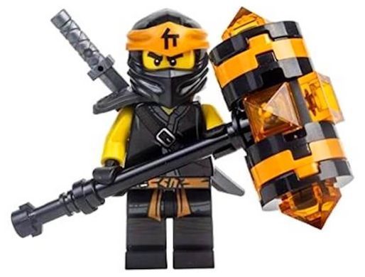 LEGO Ninjago Минифигурка Cole - Коул с серебряной катаной и молотом (892062) &ndash; фото товара LEGO из категории LEGO NINJAGO. Оригинал, доставка по Украине