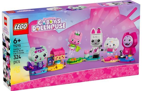 LEGO Gabby's Dollhouse Друзья-кошки Габби из кубиков (11215) &ndash; фото товара LEGO из категории LEGO Gabby's Dollhouse. Оригинал, доставка по Украине