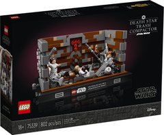Конструктор Lego Star Wars Диорама Уплотнитель обломков на Звезде Смерти 802 детали (75339)