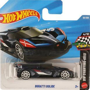 Базова машинка Hot Wheels Bugatti Bolide Starting Grid 1:64 JJJ20 &ndash; фото товару Hot Wheels з категорії Машинки Хот Вілс - Hot Wheels . Оригінал, доставка по Україні
