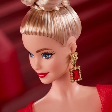 Коллекционная кукла Barbie Signature Ruby Red 80-я годовщина Блондинка (JBJ17) &ndash; фото товара Barbie Collector  из категории Коллекционные куклы Барби - Barbie Collector. Оригинал, доставка по Украине