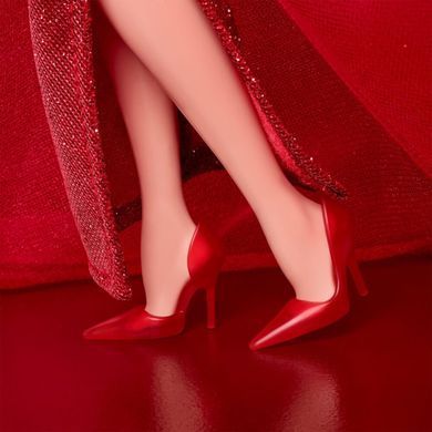 Коллекционная кукла Barbie Signature Ruby Red 80-я годовщина Блондинка (JBJ17) &ndash; фото товара Barbie Collector  из категории Коллекционные куклы Барби - Barbie Collector. Оригинал, доставка по Украине