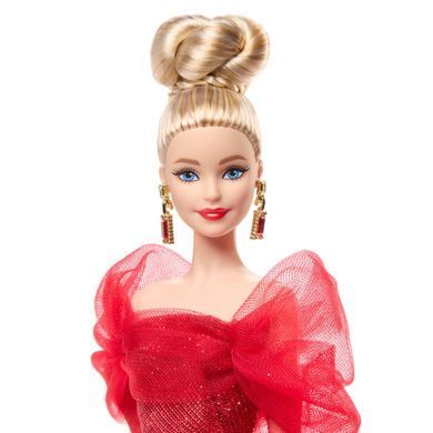 Коллекционная кукла Barbie Signature Ruby Red 80-я годовщина Блондинка (JBJ17) &ndash; фото товара Barbie Collector  из категории Коллекционные куклы Барби - Barbie Collector. Оригинал, доставка по Украине