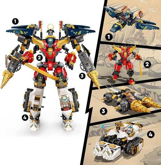 Конструктор LEGO NINJAGO Ультра-комбо-робот ниндзя 1104 детали
