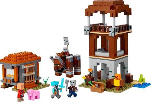 LEGO Minecraft 21278 Аванпост розбійників та спустошувач | ЛЕГО 21278 Майнкрафт