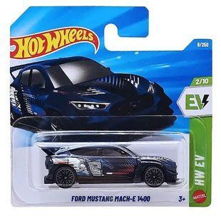 Базова машинка Hot Wheels Ford Mustang Mach-E 1400 EV 1:64 JJH86 &ndash; фото товару Hot Wheels з категорії Машинки Хот Вілс - Hot Wheels . Оригінал, доставка по Україні