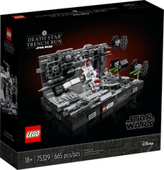 Конструктор Lego Star Wars Диорама: Нападение на Звезду Смерти 665 деталей (75329)