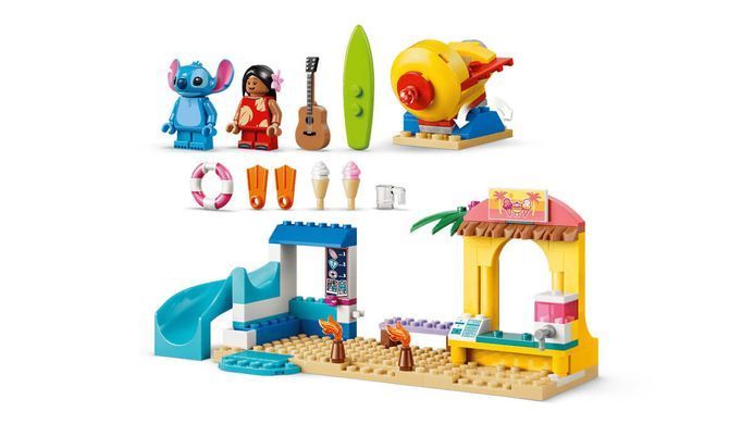 LEGO Disney Веселощі на пляжі з Ліло і Стічем (43280) &ndash; фото товару LEGO з категорії LEGO Disney. Оригінал, доставка по Україні