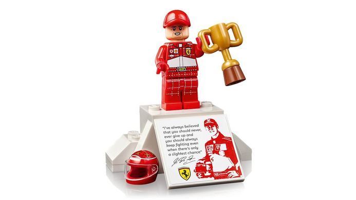 LEGO Icons Ferrari F2004 та Michael Schumacher 735 деталей (11375) &ndash; фото товару LEGO з категорії LEGO Icons. Оригінал, доставка по Україні