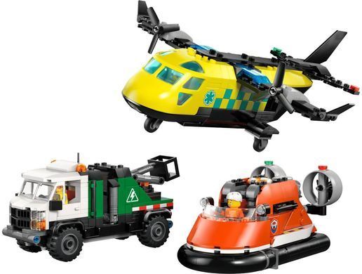 LEGO City Ремікс літака, вантажівки та судна на повітряній подушці 990 деталей (60505) &ndash; фото товару LEGO з категорії LEGO City. Оригінал, доставка по Україні