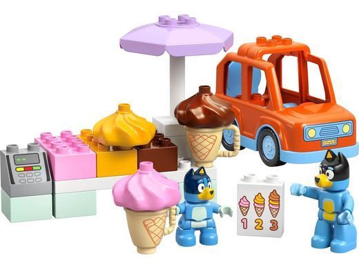 LEGO DUPLO Bluey Подорож із морозивом із Блуї 22 деталі (10458) &ndash; фото товару LEGO з категорії LEGO Bluey. Оригінал, доставка по Україні