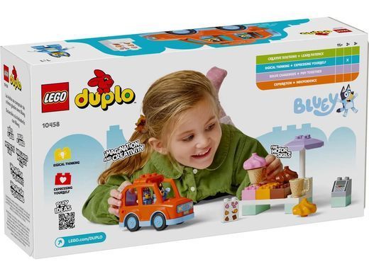 LEGO DUPLO Bluey Подорож із морозивом із Блуї 22 деталі (10458) &ndash; фото товару LEGO з категорії LEGO Bluey. Оригінал, доставка по Україні