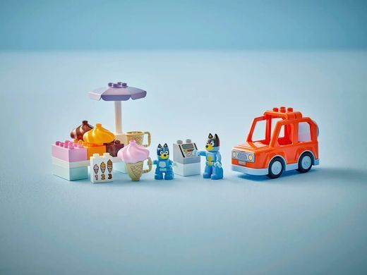 LEGO DUPLO Bluey Подорож із морозивом із Блуї 22 деталі (10458) &ndash; фото товару LEGO з категорії LEGO Bluey. Оригінал, доставка по Україні