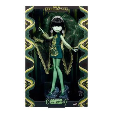 Колекційна лялька Monster High Skullector Scarah Screams &mdash; Скара Скрімс (JHK54) &ndash; фото товару Monster High з категорії Ляльки Monster High (Монстер Хай). Оригінал, доставка по Україні