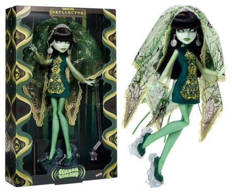 Колекційна лялька Monster High Skullector Scarah Screams &mdash; Скара Скрімс (JHK54) &ndash; фото товару Monster High з категорії Ляльки Monster High (Монстер Хай). Оригінал, доставка по Україні