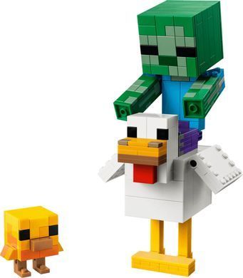 LEGO Minecraft Курячий жокей (21582) &ndash; фото товару LEGO з категорії LEGO Minecraft. Оригінал, доставка по Україні