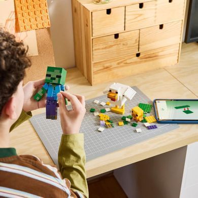LEGO Minecraft Курячий жокей (21582) &ndash; фото товару LEGO з категорії LEGO Minecraft. Оригінал, доставка по Україні