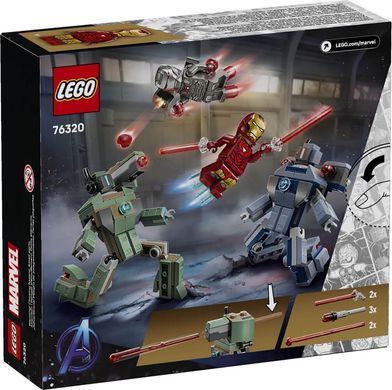 LEGO Super Heroes Marvel Железный человек и Боевая Машина против Хаммер Дронов 204 деталей (76320) &ndash; фото товара LEGO из категории LEGO Marvel Super Heroes. Оригинал, доставка по Украине