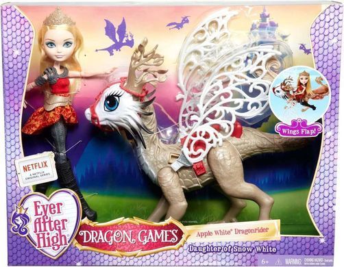 Игровой набор Ever After High Dragon Games Apple White &mdash; Игры Драконов Эппл и Дракон (DKM76) &ndash; фото товара Ever After High из категории Куклы Ever After High (Эвер Афтер Хай). Оригинал, доставка по Украине