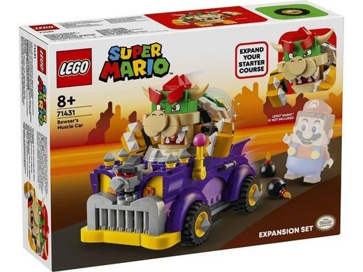 LEGO Super Mario Маслкар Боузера. Додатковий набір 458 деталей (71431) &ndash; фото товару LEGO з категорії LEGO Super Mario. Оригінал, доставка по Україні