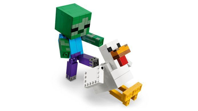 LEGO Minecraft Курячий жокей (21582) &ndash; фото товару LEGO з категорії LEGO Minecraft. Оригінал, доставка по Україні