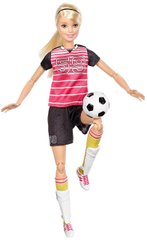 Кукла Barbie Made to Move Барби Двигайся как я Футболистка Блондинка DVF69