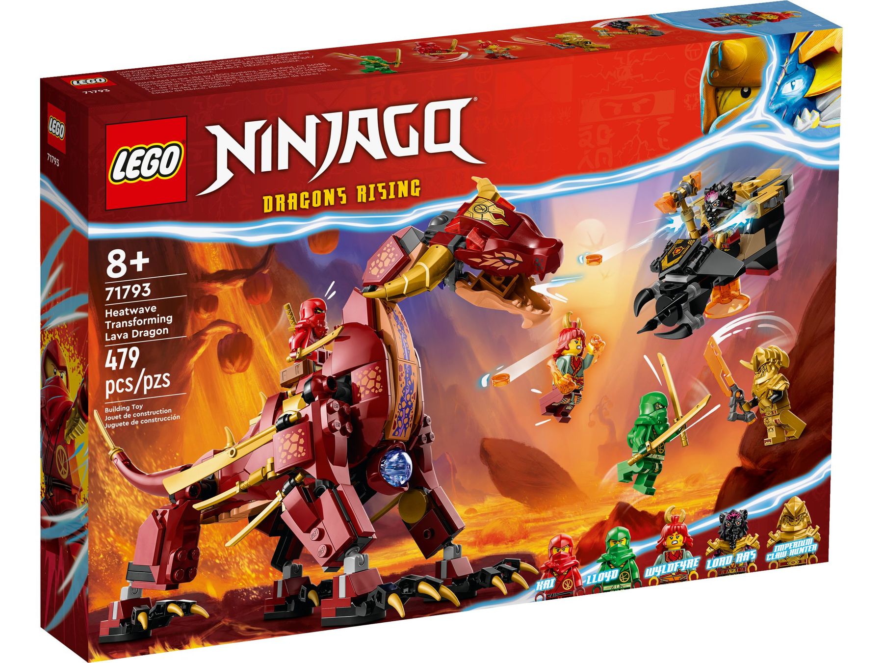 ᐉ Конструктор LEGO NINJAGO Лавовый дракон-трансформер 479 деталей (71793)  купить недорого Оригинал в Киеве, Украине: Цена, Отзывы, Характеристики,  Доставка -TOYSLINE