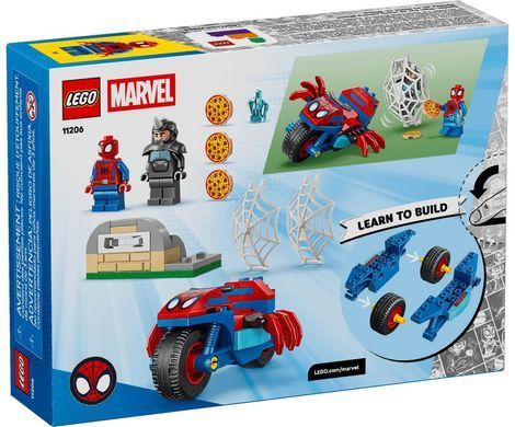 LEGO&reg; 11206 Marvel Spidey And His Amazing Friends Spidey on his Motorcycle vs. Rhino