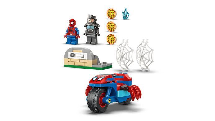 LEGO&reg; 11206 Marvel Spidey And His Amazing Friends Spidey on his Motorcycle vs. Rhino