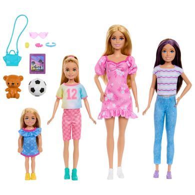 Большой игровой набор кукол Barbie Семья: Барби и ее сестры с аксессуарами Mattel (HWJ01) &ndash; фото товара Barbie из категории Игровые наборы Барби. Оригинал, доставка по Украине