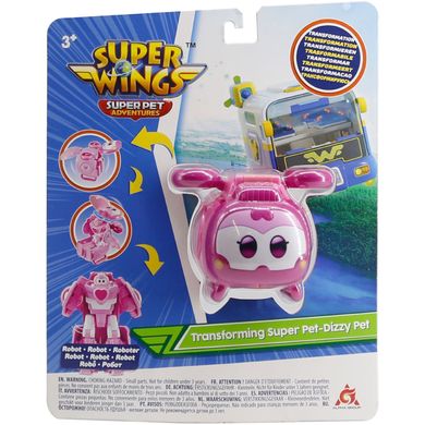 Ігрова фігурка-трансформер Super Wings Transforming Super Pet Діззи улюбленець (EU770642) купити