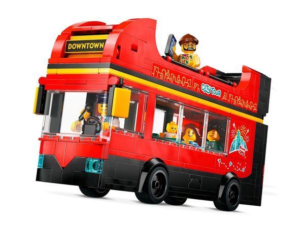 LEGO City Красный двухэтажный экскурсионный автобус 384 детали (60407) &ndash; фото товара LEGO из категории LEGO City. Оригинал, доставка по Украине