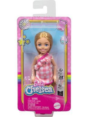 Кукла Barbie Club Chelsea Блондинка в платье (HXM95) &ndash; фото товара Barbie из категории  Куклы Барби и ее Сестры . Оригинал, доставка по Украине