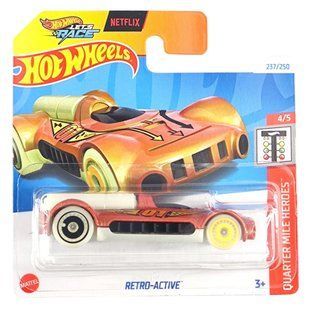 Базова машинка Hot Wheels Retro-Active Quarter Mile Heroes 1:64 HTB86 &ndash; фото товару Hot Wheels з категорії Машинки Хот Вілс - Hot Wheels . Оригінал, доставка по Україні