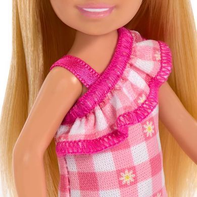Кукла Barbie Club Chelsea Блондинка в платье (HXM95) &ndash; фото товара Barbie из категории  Куклы Барби и ее Сестры . Оригинал, доставка по Украине
