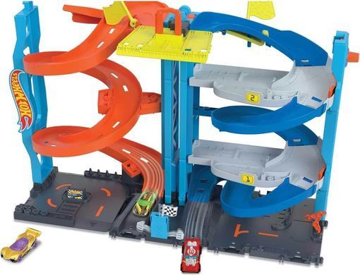 Игровой набор Hot Wheels City Супербашня для гонки (HKX43) &ndash; фото товара Hot Wheels из категории Треки и наборы Хот Вилс - Hot Wheels. Оригинал, доставка по Украине