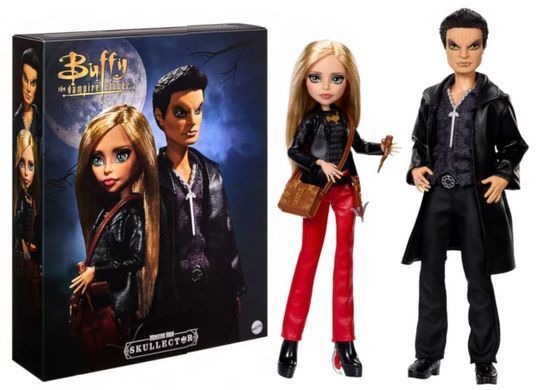 Колекційний набір ляльок Monster High Skullector &mdash; Баффі та Енджел, 2 ляльки (JLL00) &ndash; фото товару Monster High з категорії Ляльки Monster High (Монстер Хай). Оригінал, доставка по Україні
