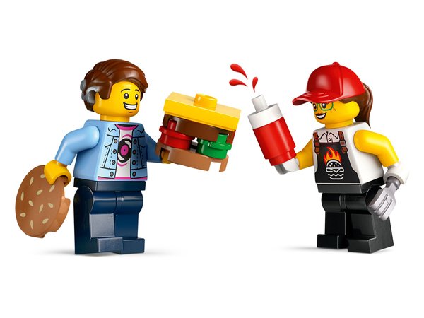 Конструктор LEGO City Вантажівка з гамбургерами 194 деталі (60404) купити