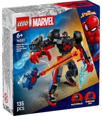 LEGO 76337 Marvel Miles Morales Mech vs. Spider-Man 2099