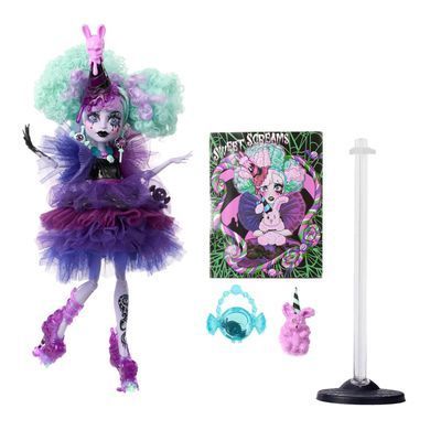 Колекційна лялька Monster High Skullector SDCC Sweet Screams &mdash; Твайла (HYW02) &ndash; фото товару Monster High з категорії Ляльки Monster High (Монстер Хай). Оригінал, доставка по Україні