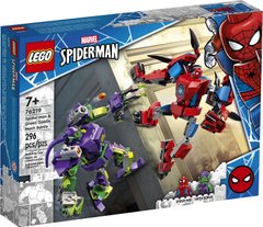 Конструктор Lego Marvel Битва роботов Человека-паука и Зелёного Гоблина 296 деталей (76219)