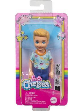Кукла Barbie Club Chelsea Мальчик-блондин в футболке (HXM98) &ndash; фото товара Barbie из категории  Куклы Барби и ее Сестры . Оригинал, доставка по Украине